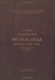 Memoranda During the War