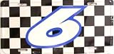 #6 Racing License Plate