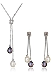 Bella Pearl Dangling Chinese Freshwater Cultured Pearl Jewelry Set