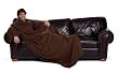 Lounge-Decke Kuscheldecke mit Ärmeln in XXL - BRAUN