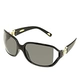 ANGEL Shiny Black DREAMY Sunglasses with Smoke Polarized Lenses by