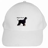 Afghan Hound Black White Cap Hat
