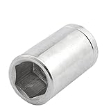 uxcell 15mm 6ポイントソケット ソケットビット　スクエア ドライブ シルバートーン ドライバー 六角