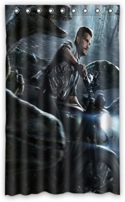 Funny and Generic Jurassic world Window Curtains/drape/panels/treatment Polyester Fabric Office/Home/Bedroom Decor 52"x 84"
