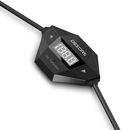 FM Transmitter, Dexors F5 Wireless FM Transmitter Radio Car Kit with Car Charger and 3.5mm Audio Plug for iPhone 6/6s, iPad, iPod, Android Smartphones, Tablets