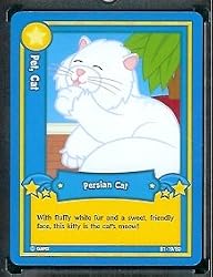 Ganz WebKinz Trading Card #19 Persian Cat - Mint Condition - Shipped in Protective Case!
