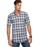 Nautica Big & Tall Ombre Plaid Broadcloth Shirt