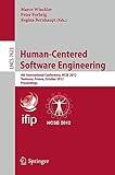 Human-centered software engineering : 4th international conference, HCSE 2012, Toulouse, France, October 29-31 2012 : proceedings