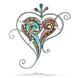 Paisley Heart Pin from the Artazia Collection #051 HP