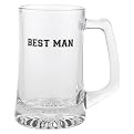 Best Man Mug - Clear/ Black (5.5")