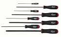 Bondhus 10733 Set of 8 Balldriver Screwdrivers, ProGuard Finish, Long Length, sizes 2-10mm