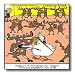Londons Times Funny Animals Cartoons - Hen-Pecked Moose Lodge Member - Wall Clocks