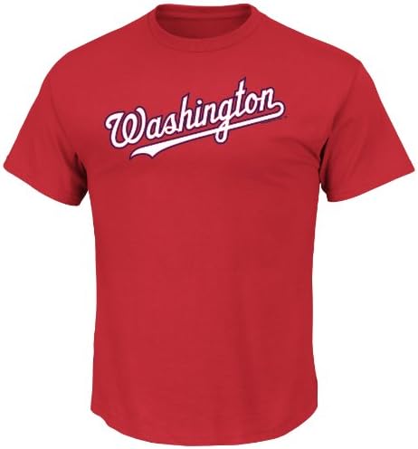 MLB Men's Short Sleeve Basic Logo Crew Neck T-Shirt