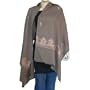 Neck Wrap Stoles Wool with Brown Thread Embroidery 80 x 27 inches (esrf061)