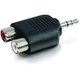 C2G / Cables To Go 40645 3.5mm Stereo Male To Dual RCA Female Adapter