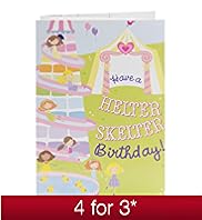 Girls Helter Skelter Stick A Scene Birthday Card