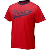 Nike - Nike Atlanta Braves Red 1st Pitch Ringer Graphic T-shirt