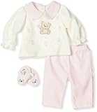 Vitamins Baby-Girls Newborn Velour 2-Piece Bear Pant Set With Shoe