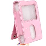 Pink Leather Case for Creative Zen Vision
