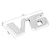 V6 Chrome Silver Decal Sticker Car Badge Auto Engine Cylinder Arrangement Emblem Vehicle V-Type Engine Symbol