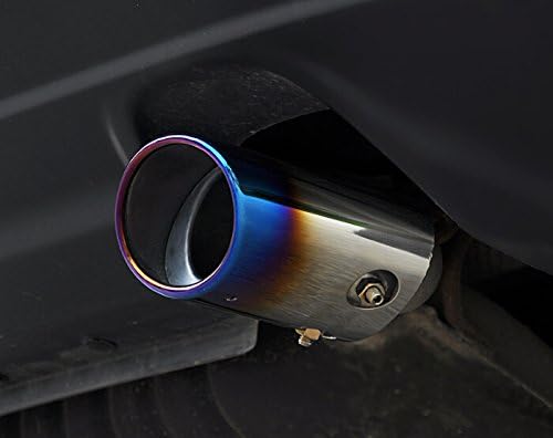 Stainless Steel Chrome Bluing Silver Exhaust Muffler Tip Pipe for Honda CRV Cr-v 2012 2013 2014 2015 (Blue)