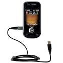 Classic Straight USB Cable for the Motorola Krave with Power Hot Sync and Charge capabilities - Gomadic Brand w/ TipExchange Technology