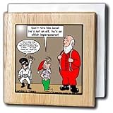 Review 3dRose LLC  / Elves Santa and Elvis Impersonator - 6 Inch Tile Napkin Holder