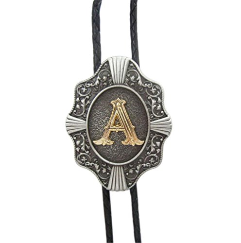 Scheppend Classical Gold Plated Capital Letters Western Cowboy Bolo Tie