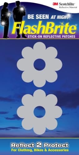 FlashBrite Reflective Patches, Flower Pairs