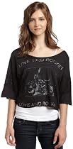 Public Library Junior's Love Rockets Moto Cropped Tee