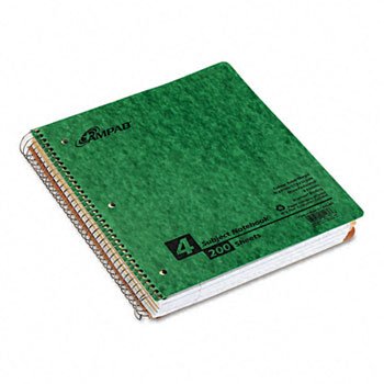 Ampad 4 Subject 4 Pocket Notebook, College Ruled, 200 Sheets, Assorted Covers (25-463)
