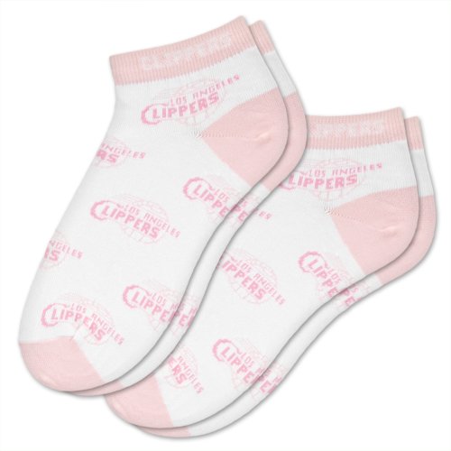 NBA Los Angeles Clippers Womens Socks 2 Pack, Pink