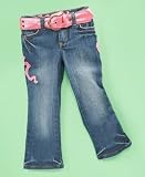 Guess - GUESS? Little Girl Appliqu?d Boot-Cut Jean with Belt