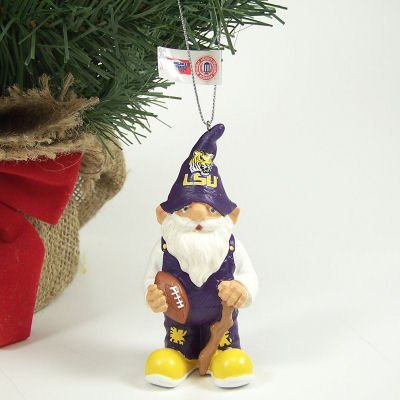 Buy LSU TIGERS GOOD LUCK GNOME CHRISTMAS ORNAMENT by Forever Collectibles
