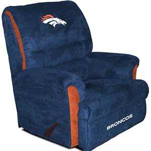 Buy Denver Broncos NFL Team Logo Furniture - Big Daddy Recliner By Baseline