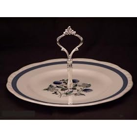 ALFRED MEAKIN BLUE CLOVER EE HOSTESS TRAY