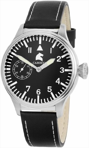 Carucci Automatik Echtlederband Herrenuhr