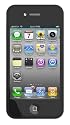 Skin Tasche f&uuml;r iPhone 4 / 4S und Displayschutzfolie - Schwarz