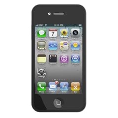 Skin Tasche f�r iPhone 4 und Displayschutzfolie - Schwarz