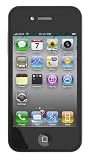 Skin Tasche f�r iPhone 4 / 4S und Displayschutzfolie - Schwarz