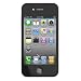 Skin Tasche f�r iPhone 4 und Displayschutzfolie - Schwarz