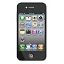 Skin Tasche f�r iPhone 4 und Displayschutzfolie - Schwarz