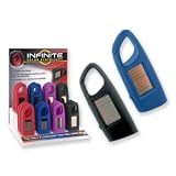 Recharging Carabiner Style Solar Keychain Led Flashlight in Assorted Colors.