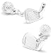 Sterling Silver Sand Wedge Golf Cufflinks