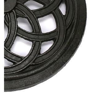Cast Iron Celtic Lattice Umbrella Base by Umbrella Bases