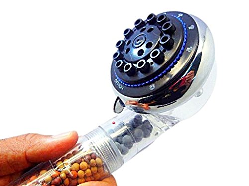 Negative Ion Shower Head - Negatively Charged The Water With Antioxidant Ions To Smoothing The Skin and Moisten the Hair, Perfect to Use as Drinking Water, Available Only on Transparent White Color
