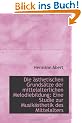 Die �sthetischen Grunds�tze der mittelalterlichen Melodiebildung: Eine Studie zur Musik�sthetik des