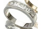 Bay Studio Clear Stone Channel Set Ring Size 7 SILVER-TONE