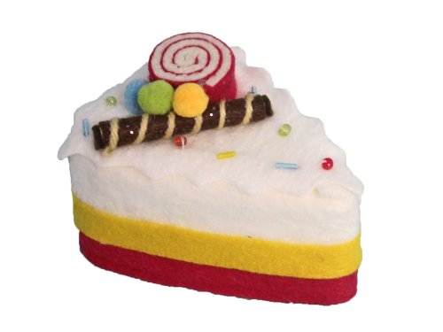 St. Nicholas Square Confetti Holiday Cake Ornament