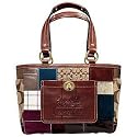 Coach Holiday Patchwork Gallery Tote Purse 11358